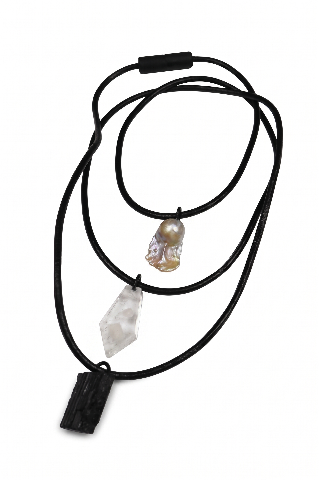 Clear Quartz Crystal Pendant with Natural Inclusions — image 3