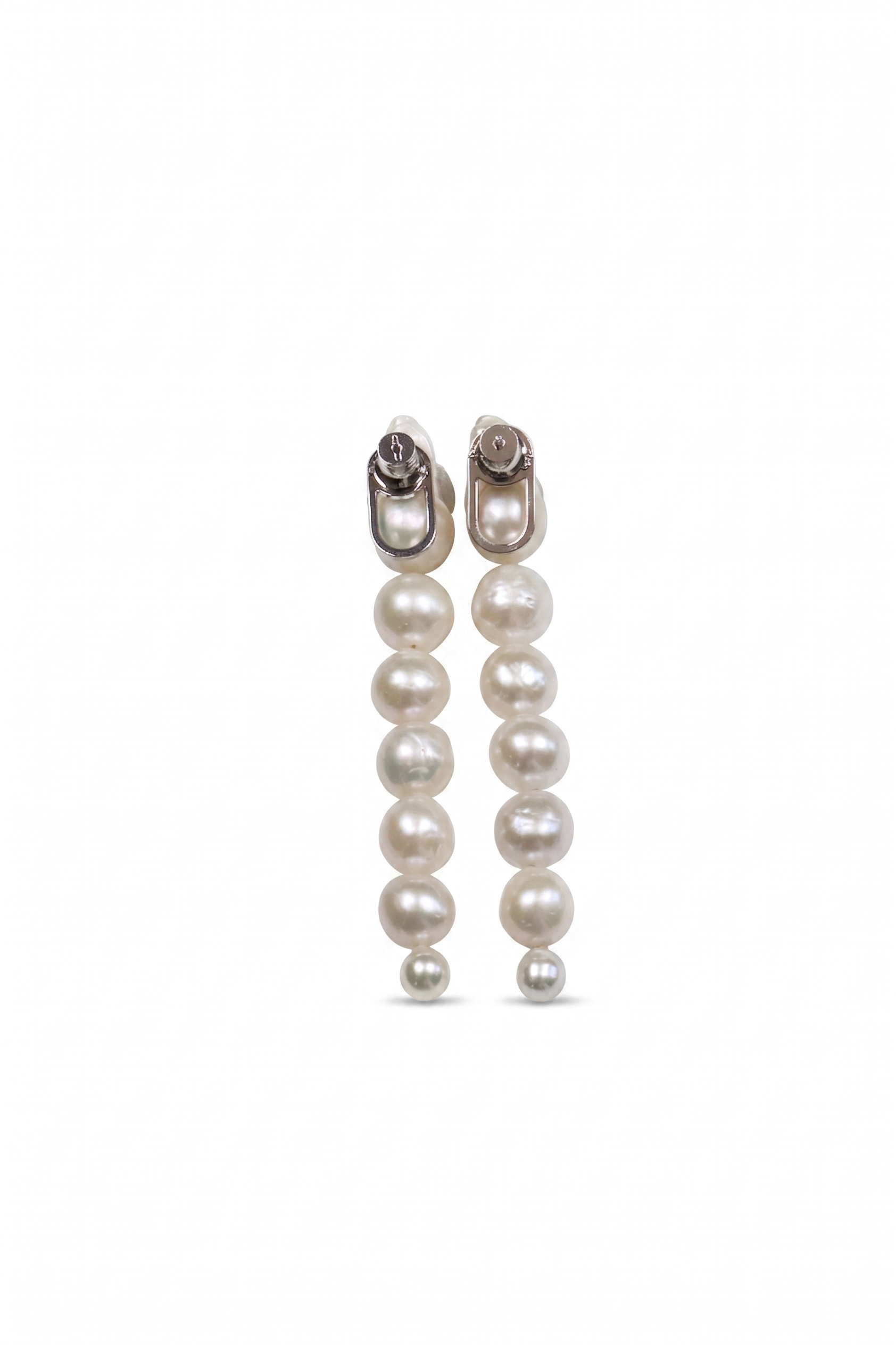 Teardrop Baroque Pearl Dangle Earrings — image 2
