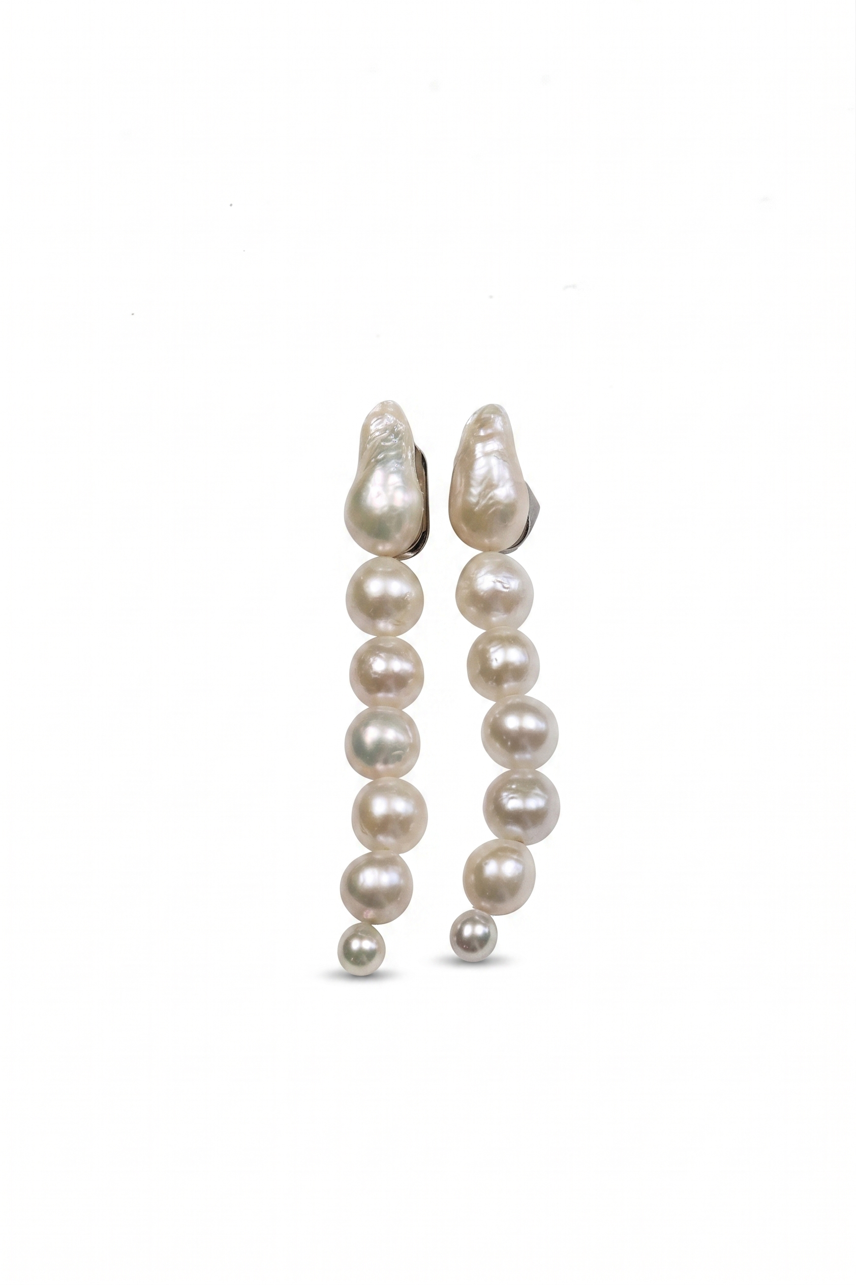 Teardrop Baroque Pearl Dangle Earrings — image 1