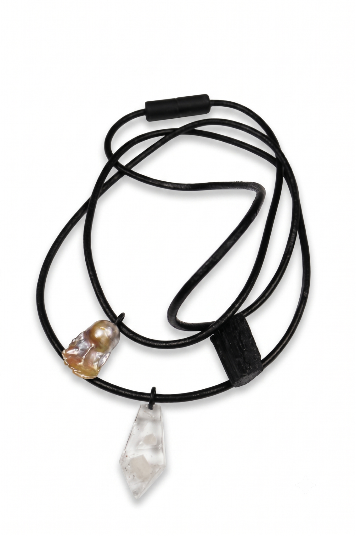 Clear Quartz Crystal Pendant with Natural Inclusions — image 1