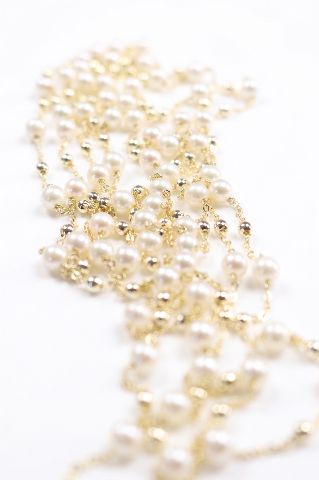 Luminous Dew Chain Pearl & Bead Long Necklace alternate view